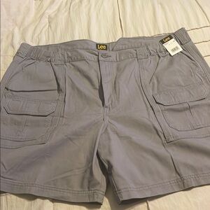 Lee Men’s Gray Cargo Shorts | Size 44 | NWT
